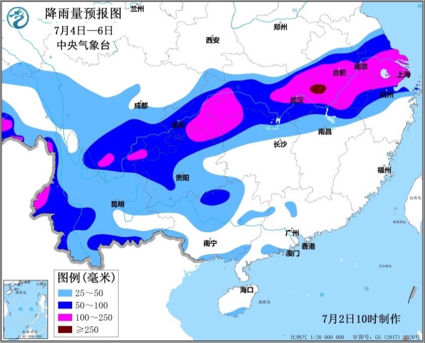 南方地区新一轮强降雨再现 局地将有大暴雨