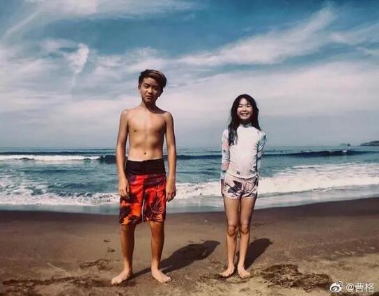 这位长腿少女是谁？曹格儿子女儿长大了 Grace再也不是《爸爸去哪儿》的小胖妞了