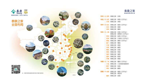 泰康之家全国布局目前,泰康之家养老社区已布局京津冀,环渤海,长三角